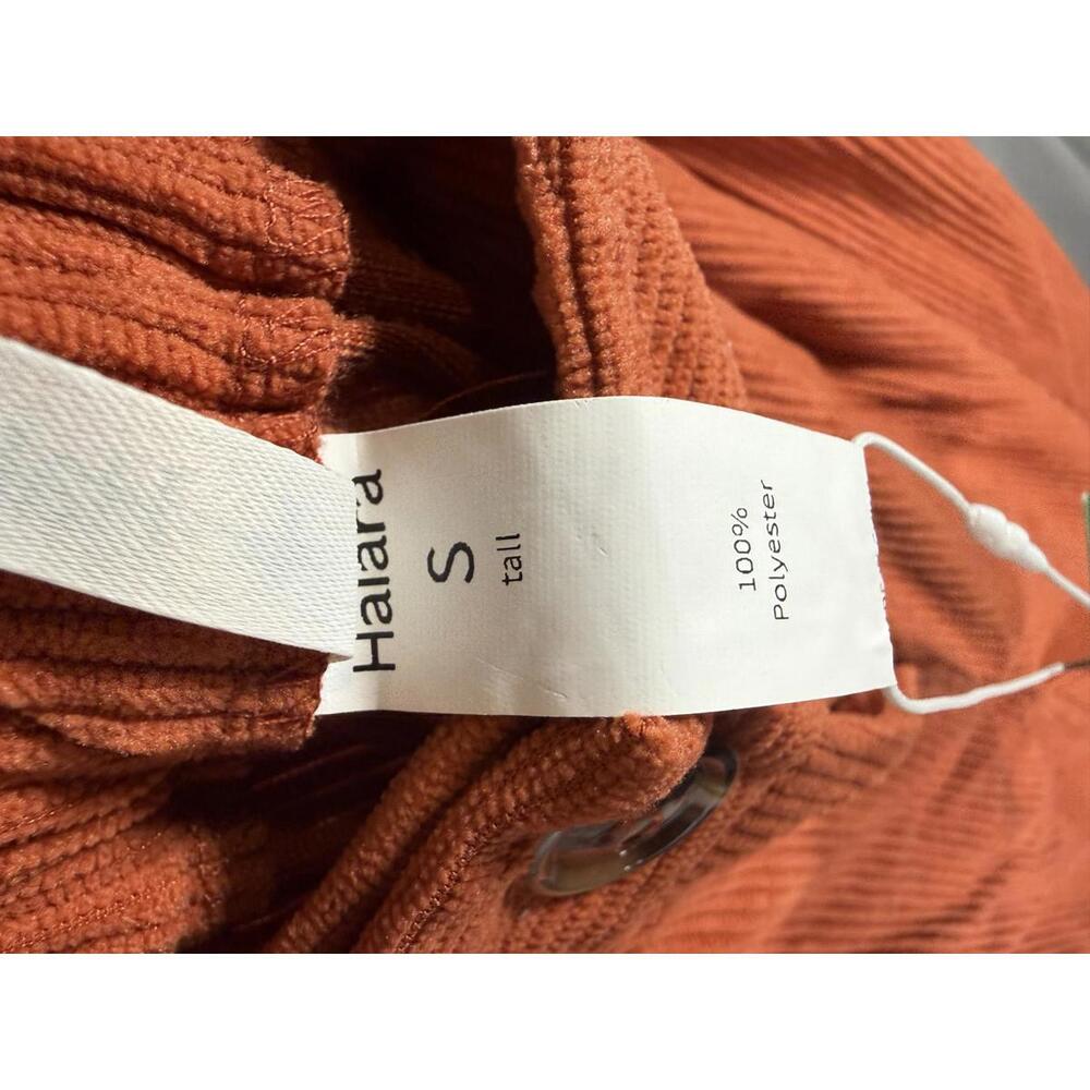 NWT Halara Mid Rise Zipper Pocket Corduroy Casual Pants Baked Clay - Small Tall - Picture 5 of 11